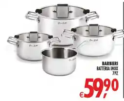 Deco Superstore Barbieri batteria inox offerta