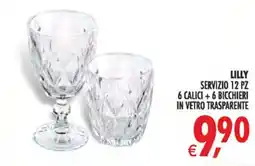 Deco Superstore Lilly servizio 12 pz offerta