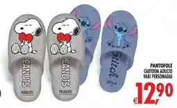 Deco Superstore Pantofole cartoon adulto vari personaggi offerta