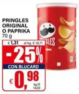 Il Gigante Pringles Original o Paprika offerta