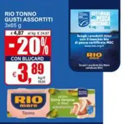 Il Gigante Rio tonno gusti assortiti offerta