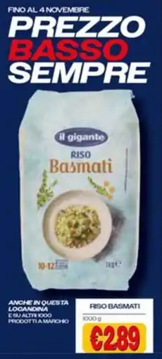 Il Gigante il gigante Riso Basmati offerta