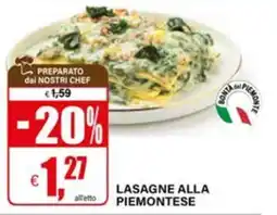 Il Gigante Lasagne alla piemontese offerta