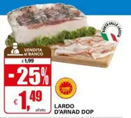 Il Gigante Lardo d'Arnad DOP offerta