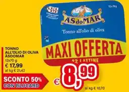 Il Gigante Tonno all'olio di oliva Asdomar offerta