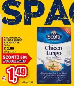 Il Gigante Riso italiano chicco lungo Riso Scotti offerta