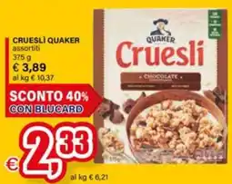 Il Gigante Cruesli Quaker offerta