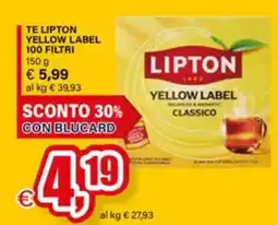 Il Gigante Lipton Yellow Label Classico offerta