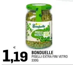 Al Discount Bonduelle piselli extra fini vetro offerta