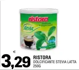 Al Discount Ristora dolcificante stevia latta offerta