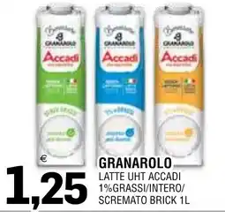 Al Discount Granarolo latte UHT Accadi offerta