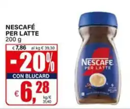 Il Gigante Nescafé per latte offerta