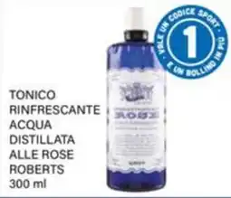 Il Gigante Tonico rinfrescante acqua distillata alle rose Roberts offerta