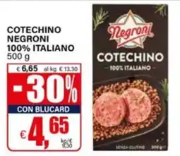 Il Gigante Cotechino Negroni offerta