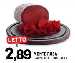 Al Discount Monte Rosa Carpaccio di Bresaola offerta