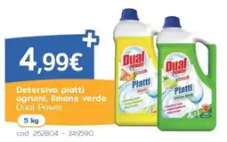 C+C Italmarket Detersivo piatti agrumi, limone verde Dual Power offerta