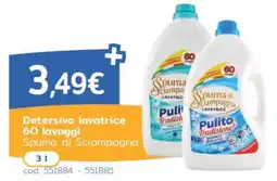 C+C Italmarket Detersivo lavatrice Spuma di Sciampagna offerta