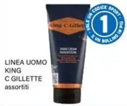 Il Gigante King C Gillette linea uomo assortiti offerta
