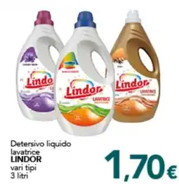 Altasfera Detersivo liquido lavatrice Lindor offerta