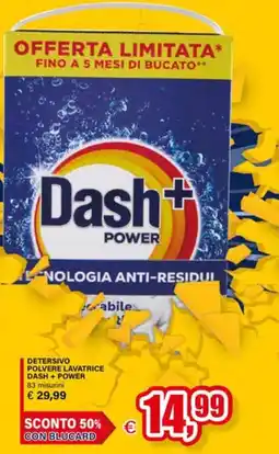Il Gigante Detersivo polvere lavatrice Dash + Power offerta