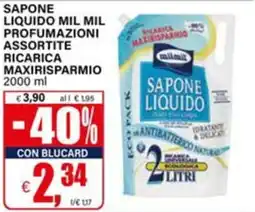Il Gigante Sapone liquido Mil Mil offerta