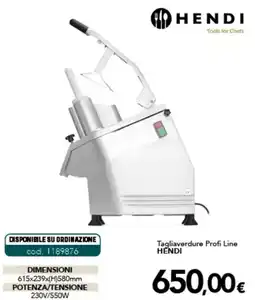 Altasfera Tagliaverdure Profi Line HENDI offerta