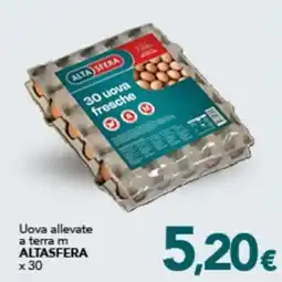 Altasfera Uova allevate a terra m ALTASFERA offerta