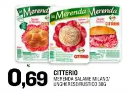 Al Discount Citterio Merenda Salame Milano/Ungherese/Rustico offerta