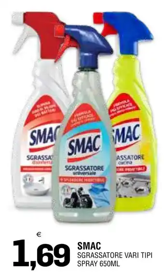 SMAC sgrassatore vari tipi spray