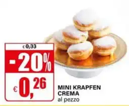 Il Gigante Mini krapfen crema offerta