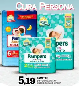Al Discount Pampers Baby Dry Pannolini offerta