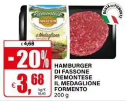 Il Gigante Hamburger di Fassone Piemontese Il Medaglione Formento offerta