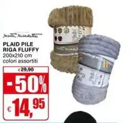 Il Gigante Plaid pile riga fluffy offerta
