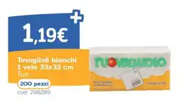 C+C Italmarket Tovaglioli bianchi Tuo offerta