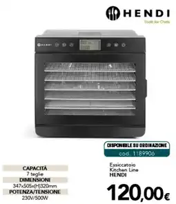 Altasfera Essiccatoio Kitchen Line Hendi offerta