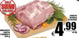 DEM Arista intera di suino offerta