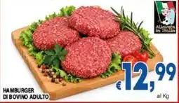 DEM Hamburger di bovino adulto offerta