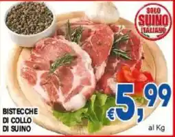 DEM Bistecche di collo di suino offerta