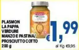 DEM Plasmon la pappa verdure manzo e pastina/ prosciutto cotto offerta