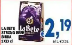 DEM La Bete strong beer offerta