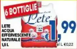 DEM Lete acqua effervescente naturale offerta