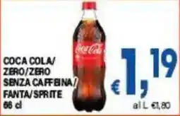 DEM Coca Cola/Zero/Zero Senza Caffèina/Fanta/Sprite offerta