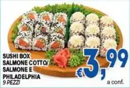 DEM Sushi box salmone cotto/salmone e philadelphia offerta