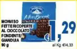 DEM Monviso fette ricoperte al cioccolato fondente/gianduia offerta