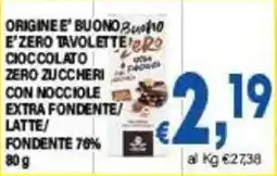 DEM Buono zero cioccolato con nocciole extra fondente offerta