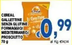 DEM Cereal Gallettine senza glutine formaggio/mediterraneo/prosciutto offerta