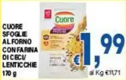DEM Cuore sfoglie al forno con farina di ceci/lenticchie offerta