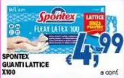 DEM Spontex guanti lattice offerta