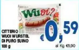 DEM Wuwi? Wuoi Wurstel di Puro Suino offerta