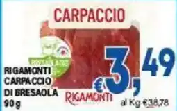 DEM Carpaccio di bresaola Rigamonti offerta